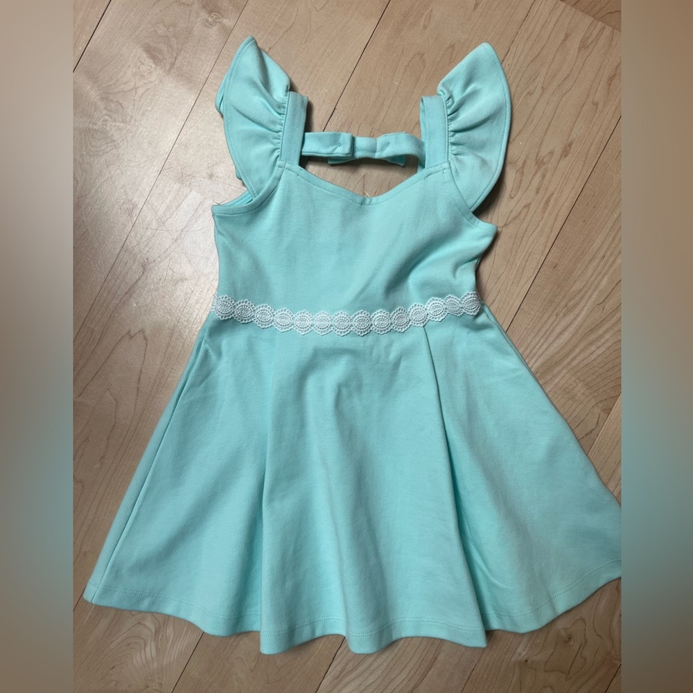 Janie and Jack 3T Lace Trim Ponte Dress - NWT